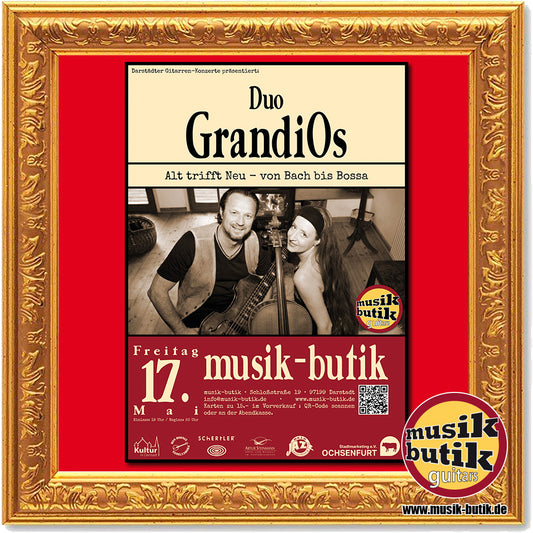 17.5.2024 Darstädter Gitarren-Konzerte mit dem Duo GrandiOs - von Bach bis Bossa