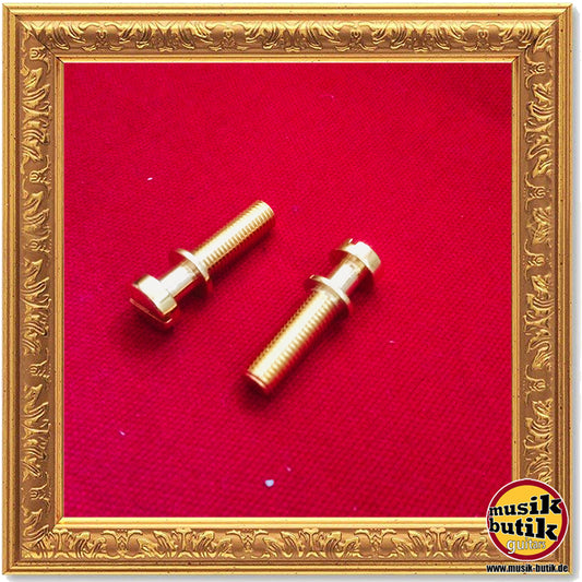 Vintage style tailpiece studs, gloss gold, INCH 3095-2