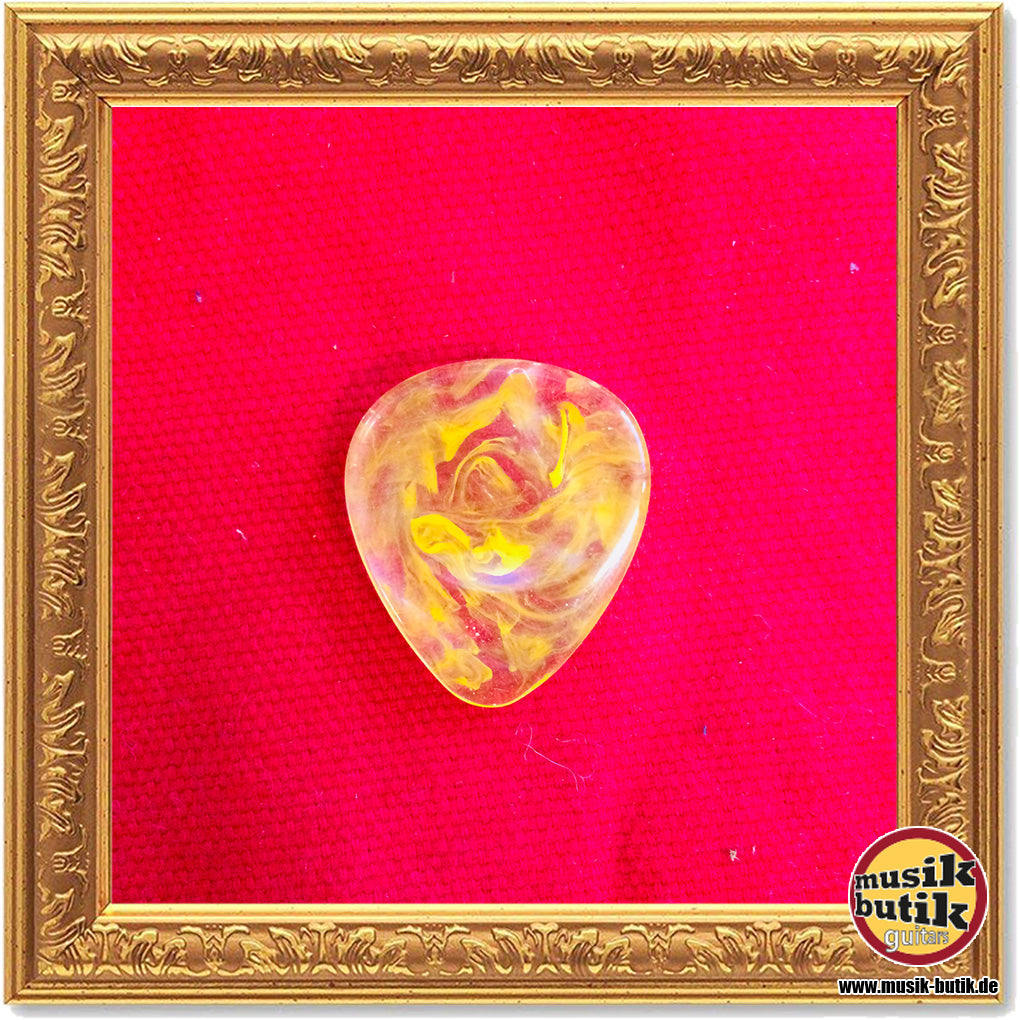 Stanford Guitar Pick Melted Brain Yellow Resin