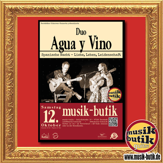 12.10.2024 Darstädter Gitarren-Konzerte mit dem Duo Agua y Vino - Spanische Nacht