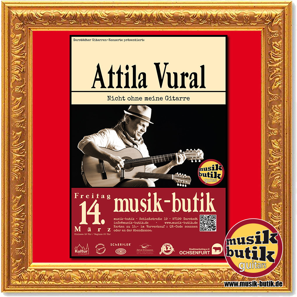 14.3.2025 Darstädter Gitarren-Konzerte mit Attila Vural - Nicht ohne meine Gitarre