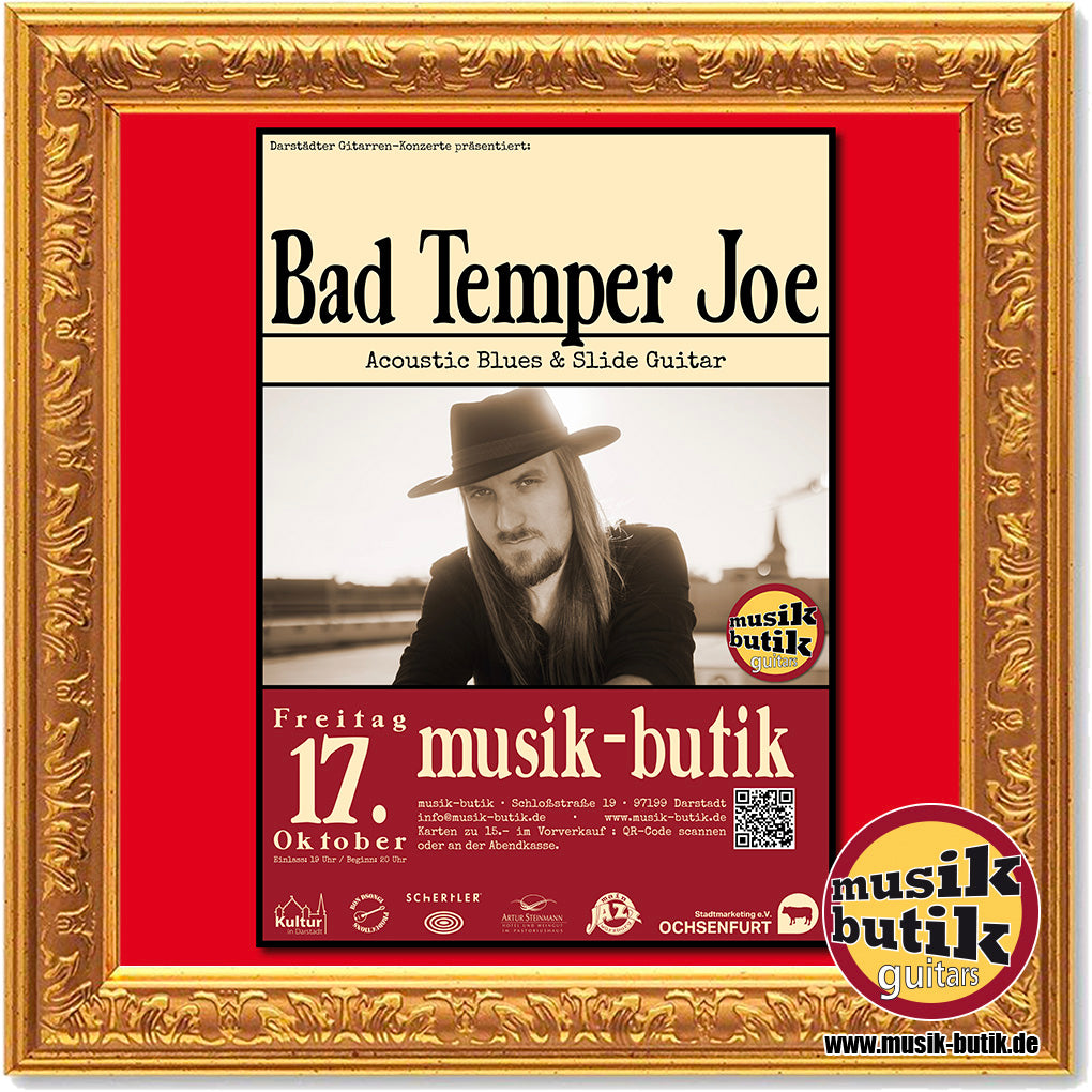 17.10.2025 Darstädter Gitarren-Konzerte mit Bad Temper Joe - acoustic blues & slide guitar