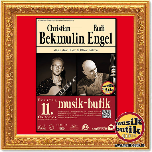 11.10.2024 Darstädter Gitarren-Konzerte mit dem Duo Bekmulin Engel - Jazz der 50er & 60erJahre