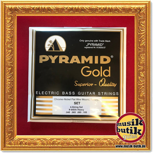 Pyramid Gold Chrome-Nickel Flatwounds .045-.105 640/A