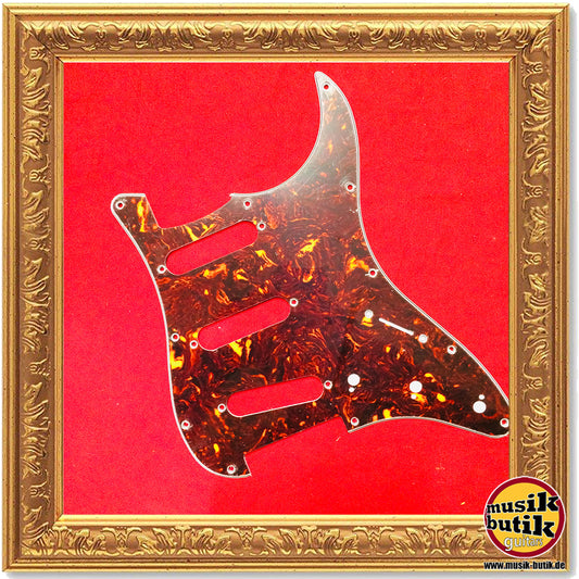 Electric Guitar Pickguard for Strat Replacement Red Tortoise Shell SSS 3Ply