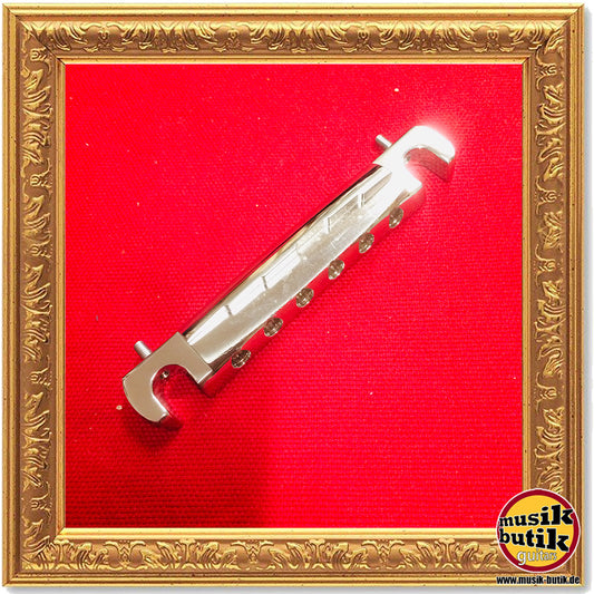 Faber TPWCL-'59, Vintage Spec ALU Compensated Wraparound Tailpiece, Nickel, glossy, LEFT HANDED TPWCL-59NG 3021-0