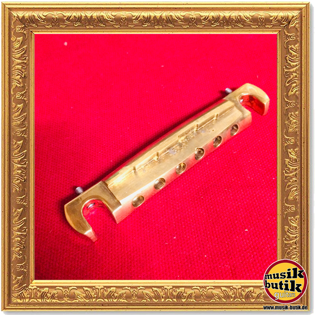 Faber TPWCL-'59, Vintage Spec ALU Compensated Wraparound Tailpiece, Gold, aged, LEFT HANDED TPWCL-59GA 3021-3