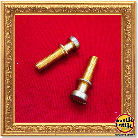Faber Vintage style tailpiece studs, aged gold, INCH 3095-3
