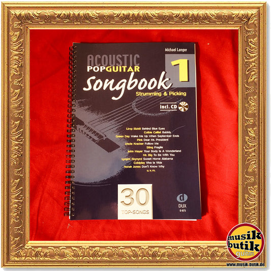 Langer Michael Acoustic pop guitar songbook 1 - strumming + picking