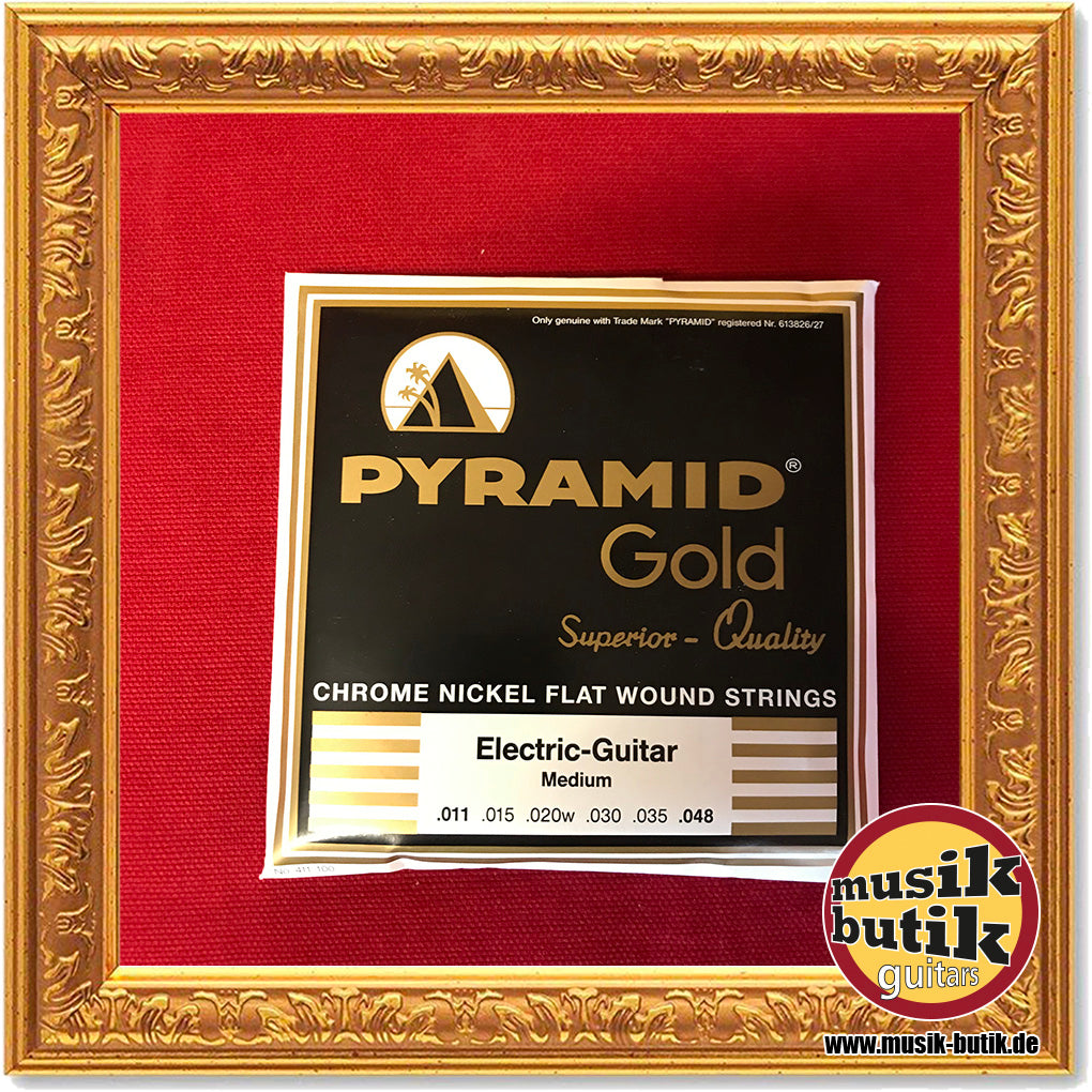 Pyramid Gold  Chrome-Nickel Flatwounds .011-.048