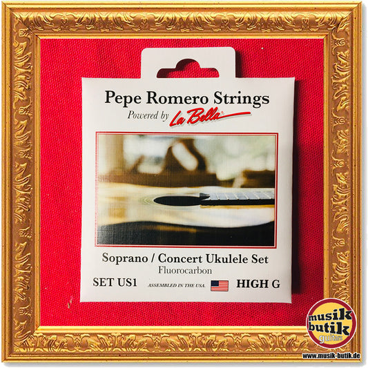 Pepe Romero Strings powered by La Bella US1 Ukulelen Saiten Sopran/Concert