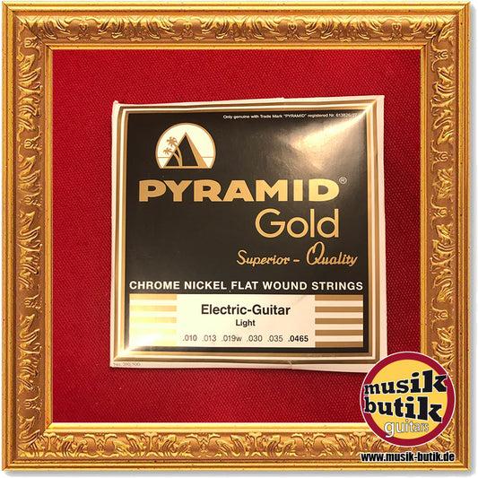 Pyramid Gold  Chrome-Nickel Flatwounds .010-.0465