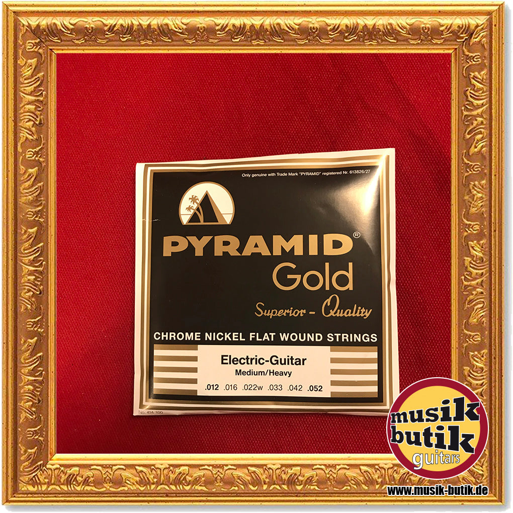 Pyramid Gold  Chrome-Nickel Flatwounds .012-.052
